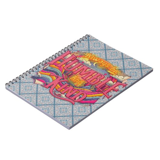 "Always Be Humble And Kind" Spiral Notebook ノートブック (左側)