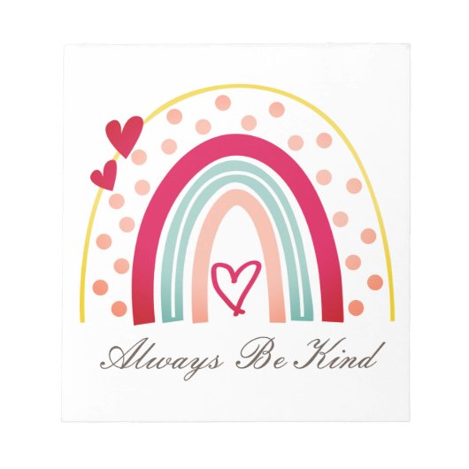 Always Be Kind -やる気を起こさせる引用文 ノートパッド (正面)