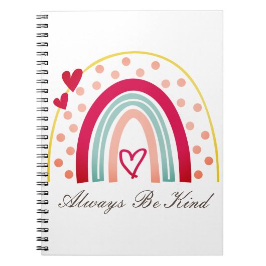 Always Be Kind -やる気を起こさせる引用文 ノートブック (正面)