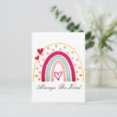 Always Be Kind -やる気を起こさせる引用文 ポストカード (スタンド正面)