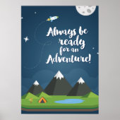 Always be ready for an Adventure! Nursery & Kids ポスター (正面)