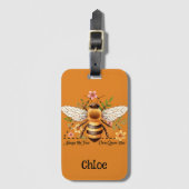 Always be your own Queen Bee. Personalized ラゲッジタグ (正面縦)