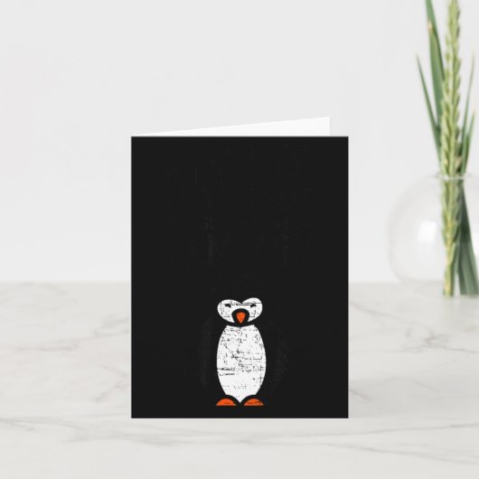 Always Be Yourself Funny Penguin Quote Design  カード (正面)