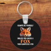 Always Be Yourself Unless You Can Be A Fox キーホルダー (裏面)