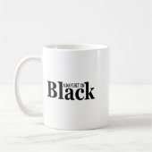 Always Bet On Black Funny Proud Black Woman Quote  コーヒーマグカップ (左)