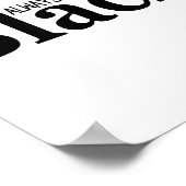 Always Bet On Black Funny Proud Black Woman Quote  ポスター (角)