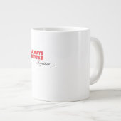 Always Better Together Minimal Aesthetic  ジャンボコーヒーマグカップ (正面右)
