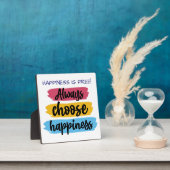 Always Choose Happiness Quote Plaque フォトプラーク (インサイチュ)