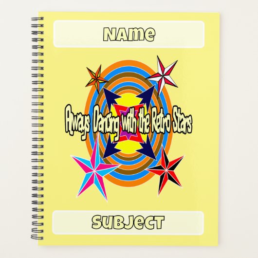 Always dancing with the Retro stars  プランナー手帳 (正面)