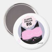 Always Dream Big – ラウンドマグネット マグネット (正面/裏面)