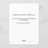 ALWAYS ELEGANT #10 シーズンカード (裏面)