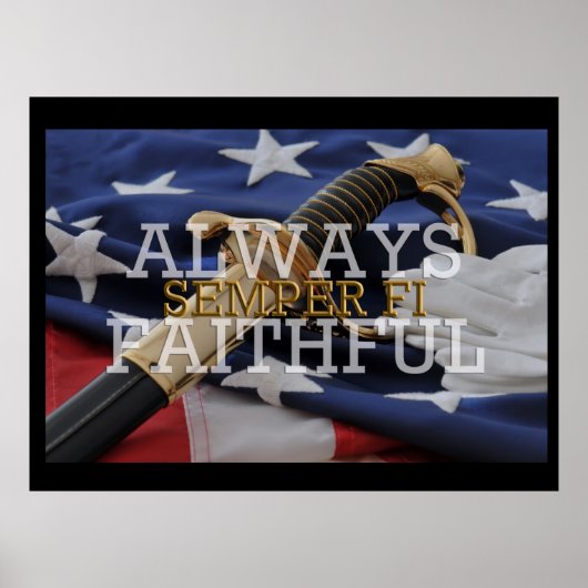Always Faithful - Semper Fi Poster ポスター (正面)