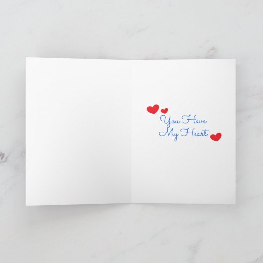 Always & Forever Anime Valentine's Day カード (内部)