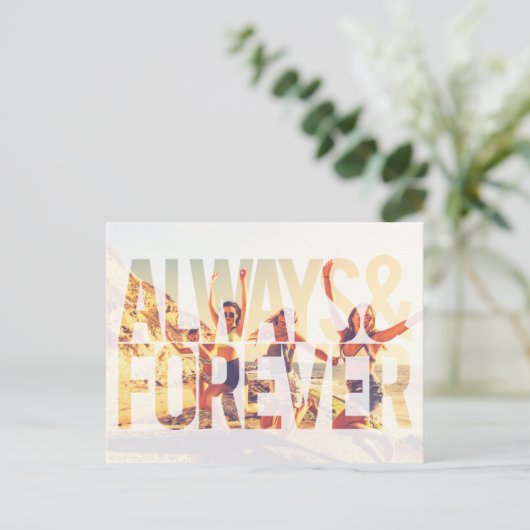 Always & Forever Bridesmaid提案書はがき ポストカード (スタンド正面)