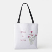 Always & Forever Floral Romantic Anniversary  トートバッグ (裏面)