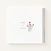 Always & Forever Floral Romantic Anniversary  ノートブック (裏面)