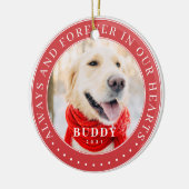 Always & Forever in ourハートメモリアルPet写真 セラミックオーナメント (左)