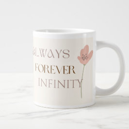 Always Forever Infinity, Romantic Floral ジャンボコーヒーマグカップ