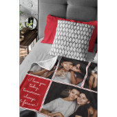 Always & Forever Modern 6 Photo Collage フリースブランケット