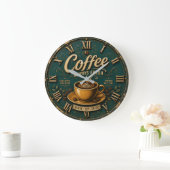 Always Fresh Coffee  ラージ壁時計 (ホーム)