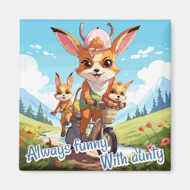 Always funny with aunty マグネット