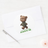 Always Happy and Positive | Adorable Gift ラウンドシール (封筒)