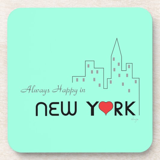 Always Happy in New York コースター (正面)
