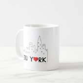 Always Happy in New York コーヒーマグカップ (正面左)