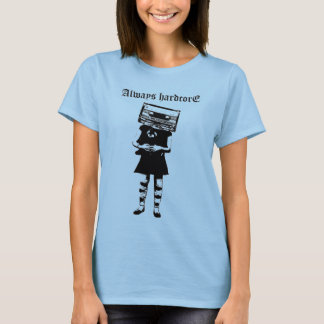 Always Hardcore薄型ホワイトヴィンテージスタイルTシャツ Tシャツ