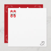 always in love foil invitation postcard 招待状 (正面/裏面)