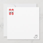 always in love foil invitation postcard 招待状 (正面)