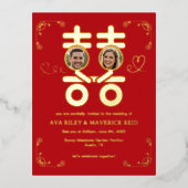 always in love foil invitation postcard 箔招待状ポストカード (正面)