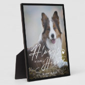 Always In Our Hearts Pet Photo Memorial フォトプラーク (側面)