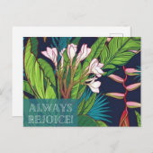 Always Labice Tropical Flawersはがき ポストカード (正面/裏面)