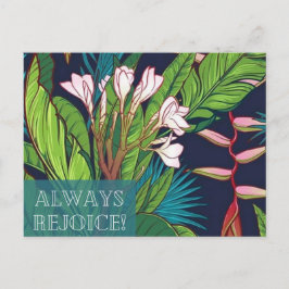 Always Labice Tropical Flawersはがき ポストカード