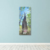 Always Look Up秋の空とキャンバス葉の印刷 キャンバスプリント (インサイチュ (ウッドフロア))