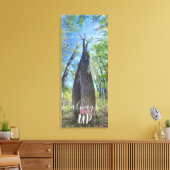 Always Look Up秋の空とキャンバス葉の印刷 キャンバスプリント (インサイチュ (リビング))