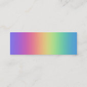 Always Look Up for Rainbowsミニ名刺 スキニー名刺 (裏面)