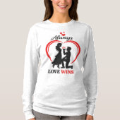 Always Love Wins Classic Unisex Long Sleeve Tee Tシャツ (正面)