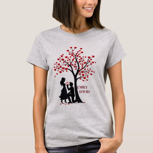 Always Love Wins Romantic Couple Women’s T-Shirt. Tシャツ (正面)