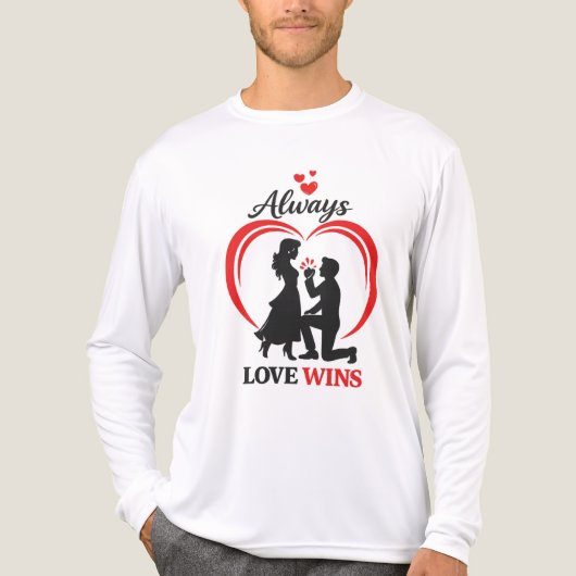 Always Love Wins Unisex Long Sleeve Tee トライブレンドＴシャツ (正面)