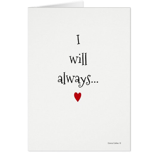 Always Love You Anniversary Card (正面)