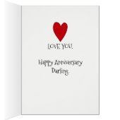 Always Love You Anniversary Card (内側 (右))