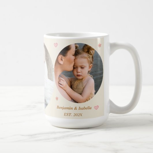 Always Loved – Custom 3-Photo Mug from Mom & Dad コーヒーマグカップ (右)