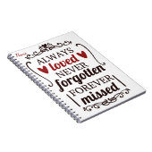 Always Loved Never Forgottonスパイラルフォトノートブック ノートブック (右側)