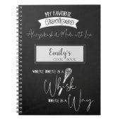 Always Made With Loveタイポグラフィレシピコレクション ノートブック (正面)