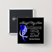 Always My Hero In Memoryパパ – 結腸がん 缶バッジ (正面&裏面)