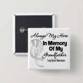 Always My Hero In Memory祖父母肺がん 缶バッジ (正面&裏面)