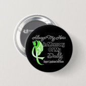 Always My Hero In Memory Daddy – リンパ腫 缶バッジ (正面&裏面)