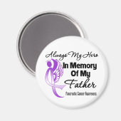 Always My Hero In Memory Father - Pancreatic Cance マグネット (正面/裏面)